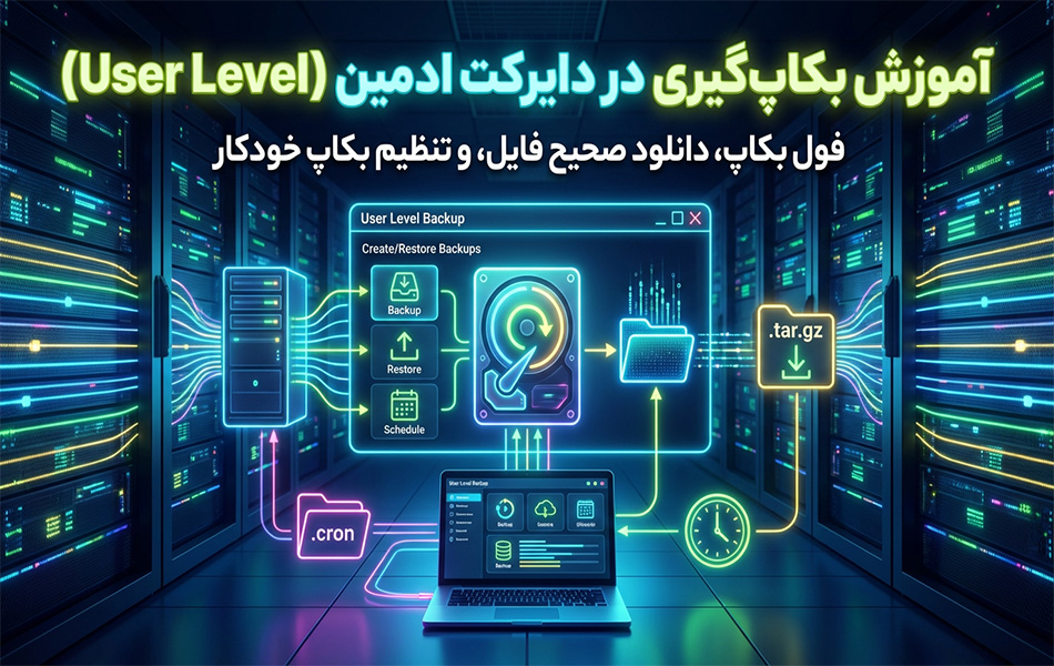 بکاپ‌گیری در DirectAdmin؛ آموزش کامل و ساده(بیمه عمر سایت شما!)