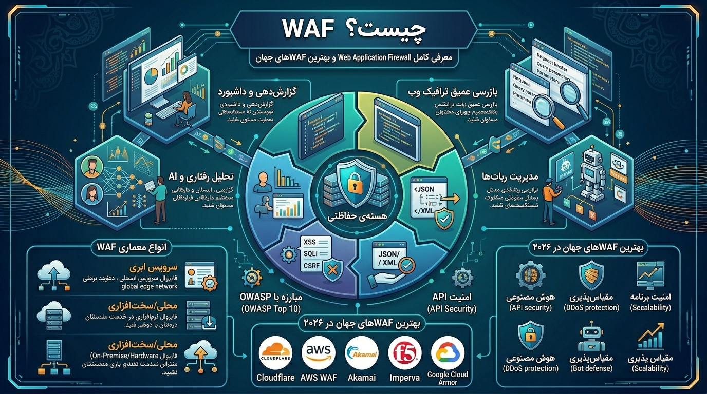 WAF چیست؟ معرفی کامل Web Application Firewall و بهترین WAFهای جهان